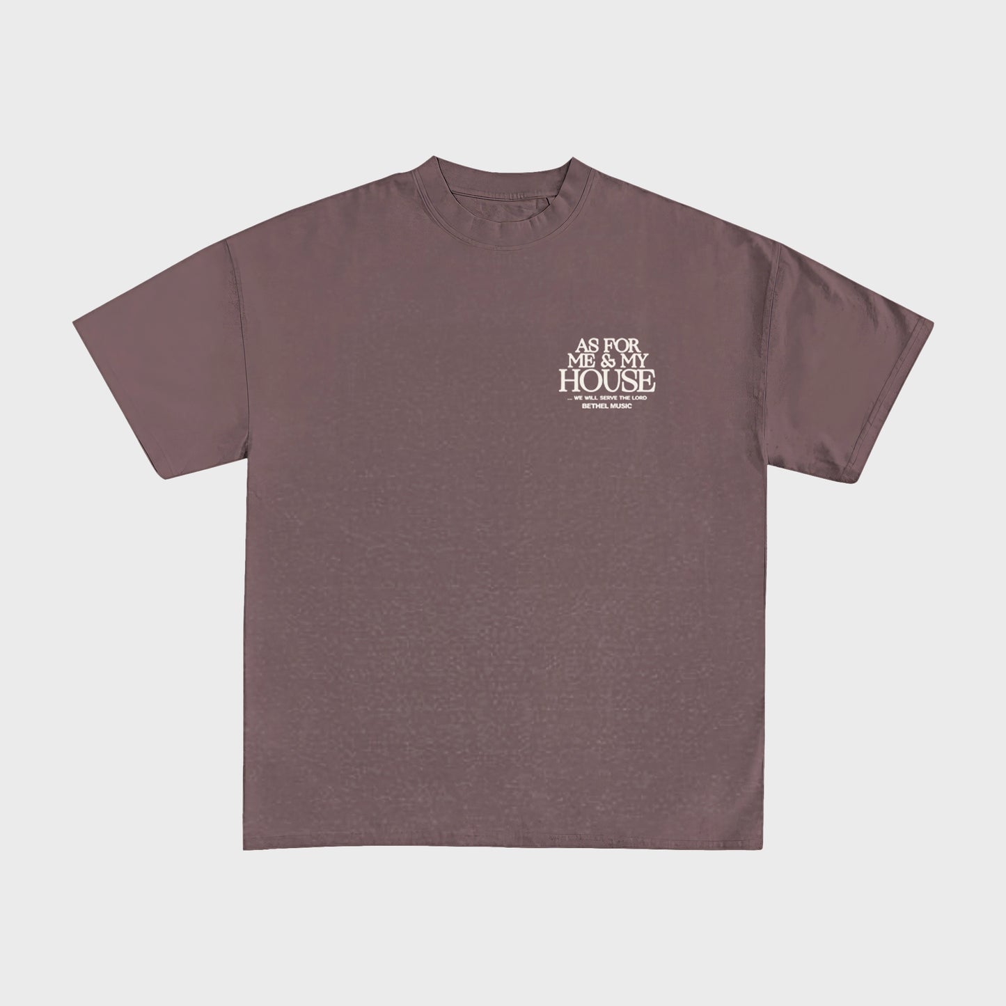 AS FOR ME AND MY HOUSE TEE, PATCHOULI