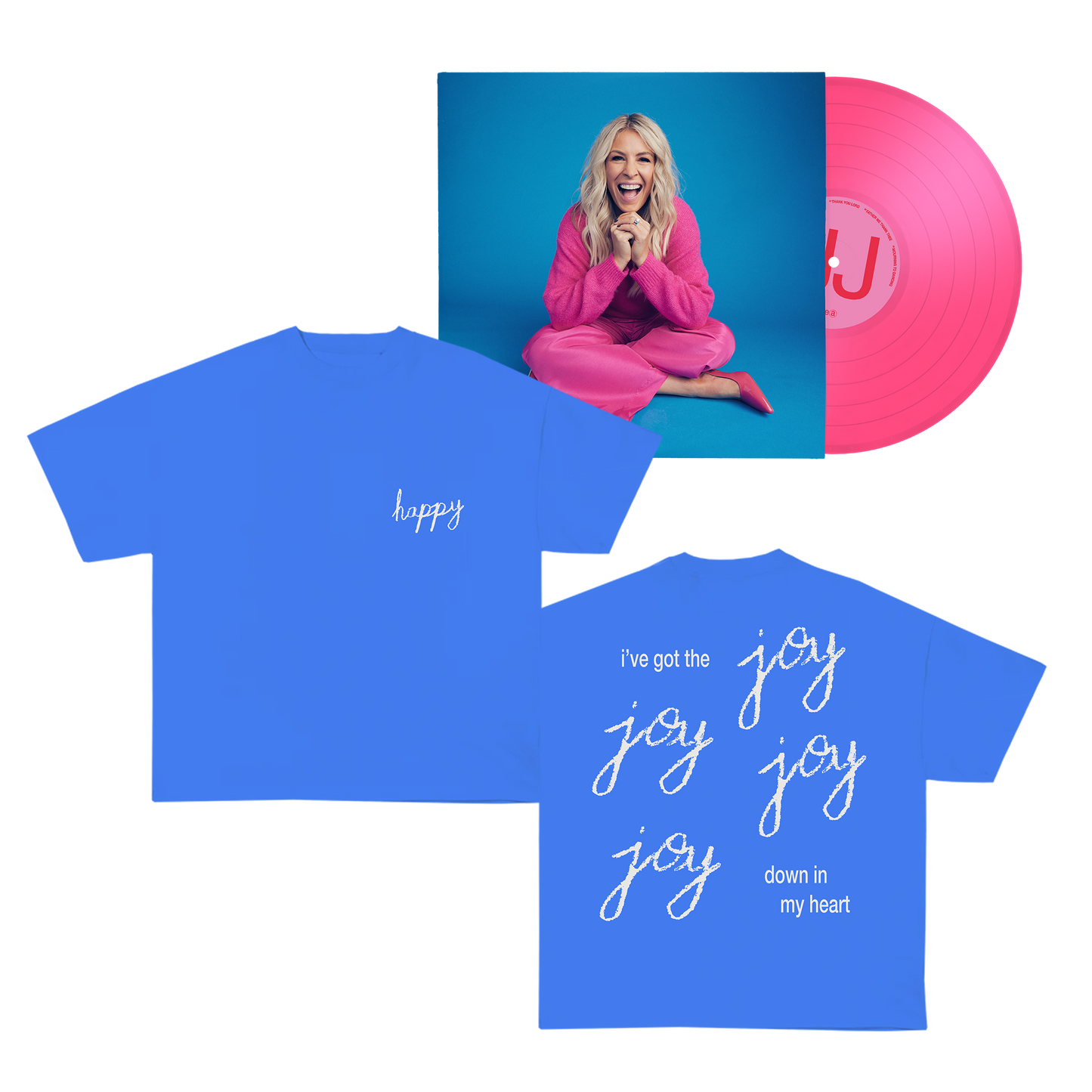 HAPPY Vinyl + Tee Fan Pack