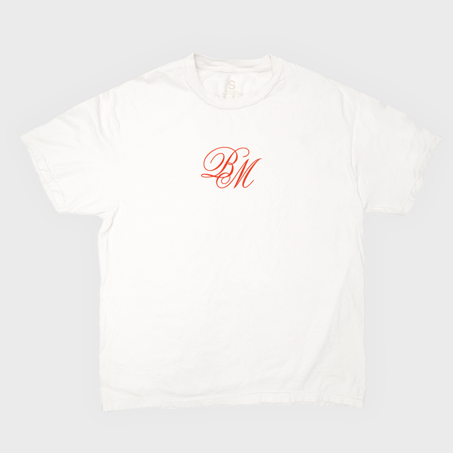 BM SCRIPT TEE, White
