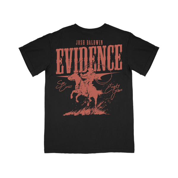 'Evidence' Black Tee