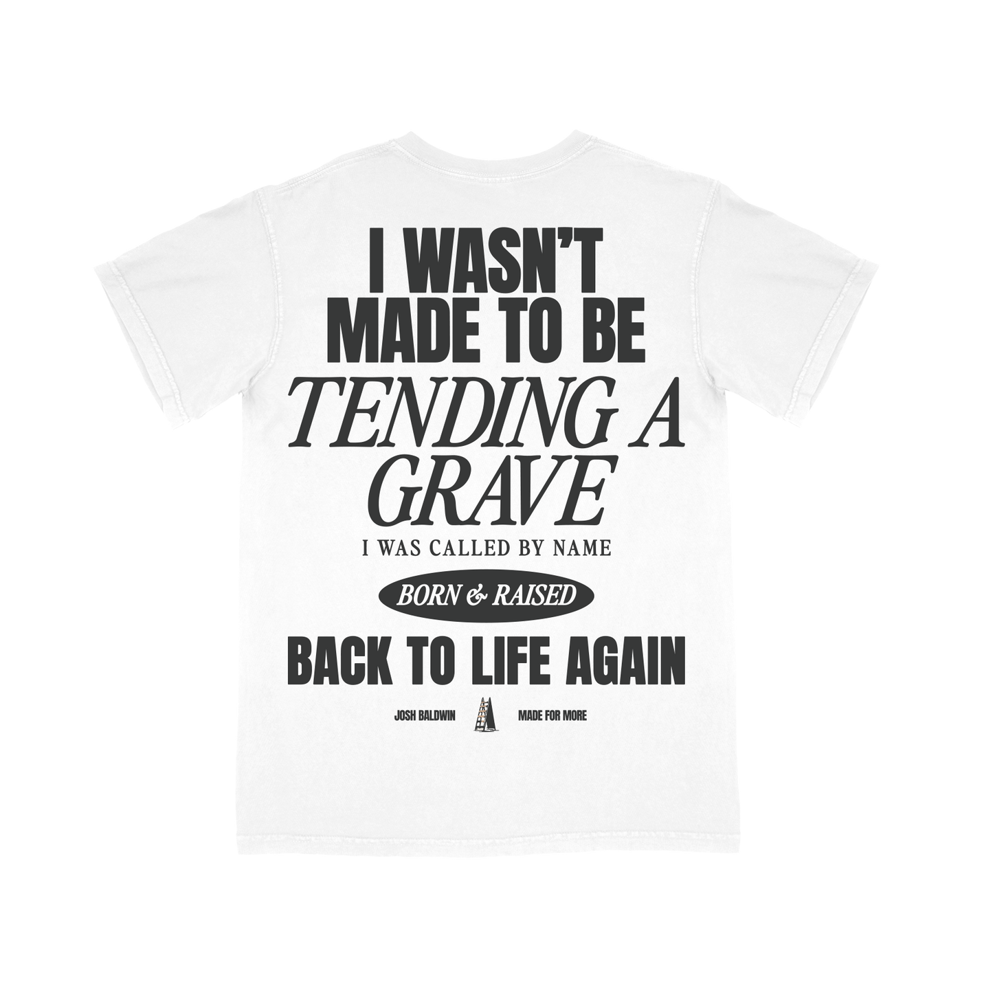 'Tending a Grave' White Tee