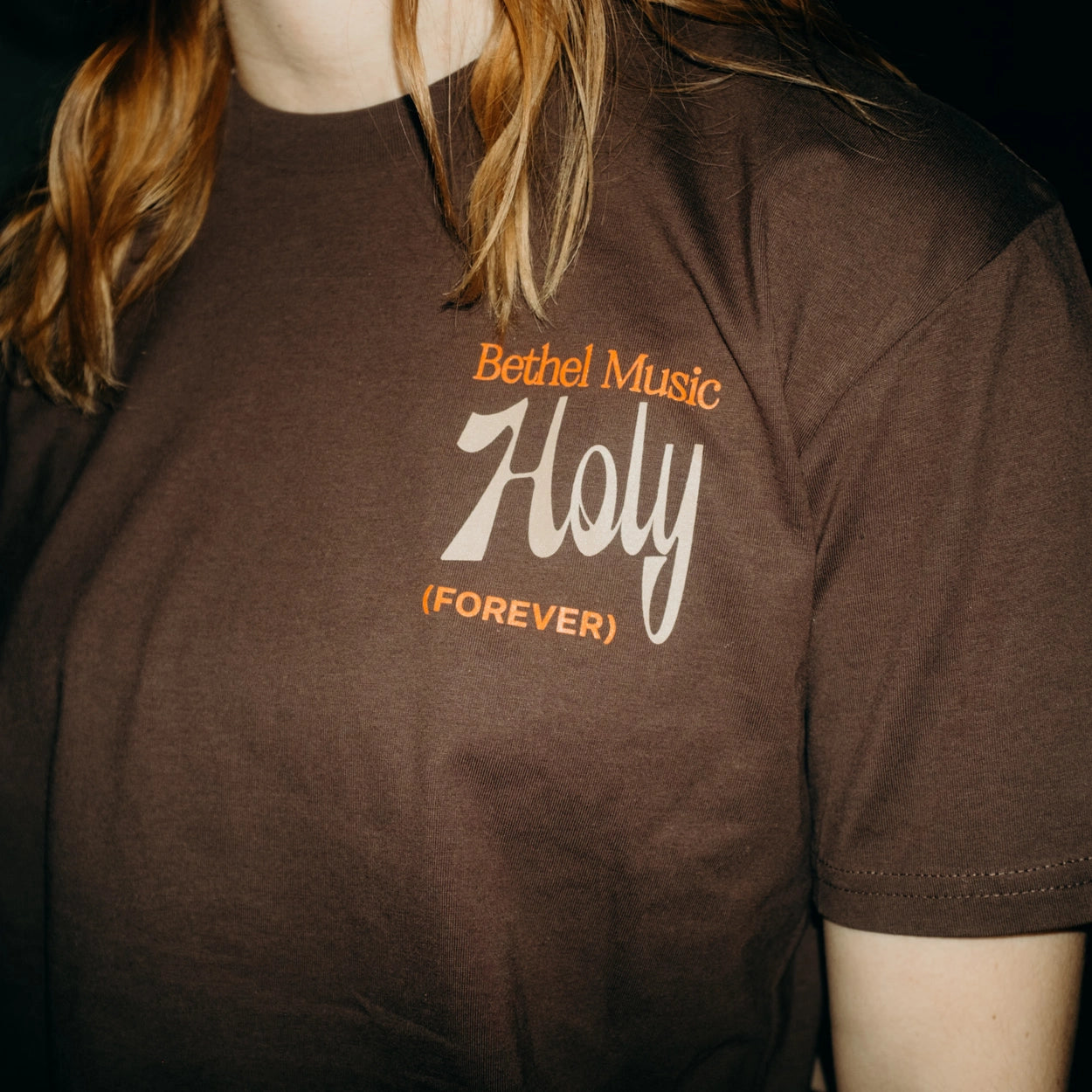 ANGELS CRY HOLY TEE, DARK CHOCOLATE