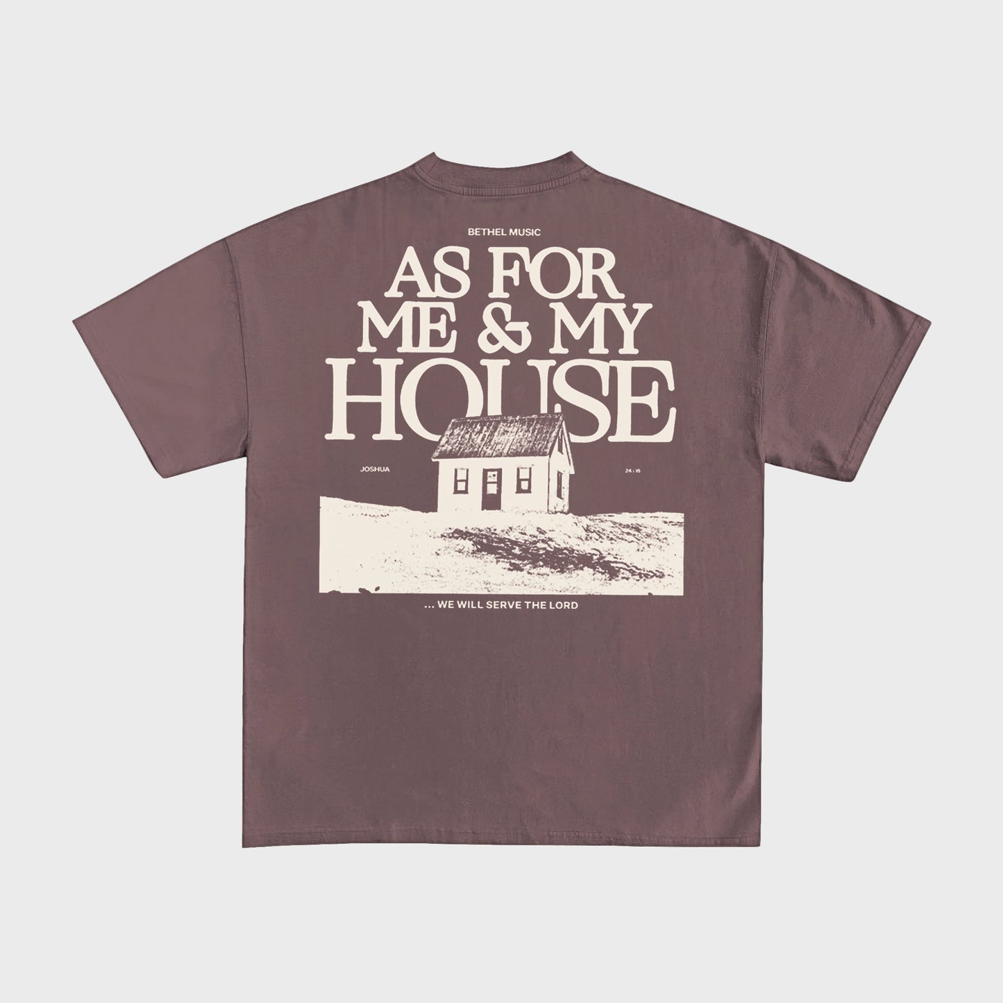 AS FOR ME AND MY HOUSE TEE, PATCHOULI