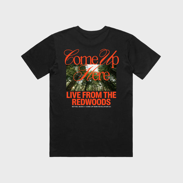 LIVE FROM THE REDWOODS TEE, BLACK
